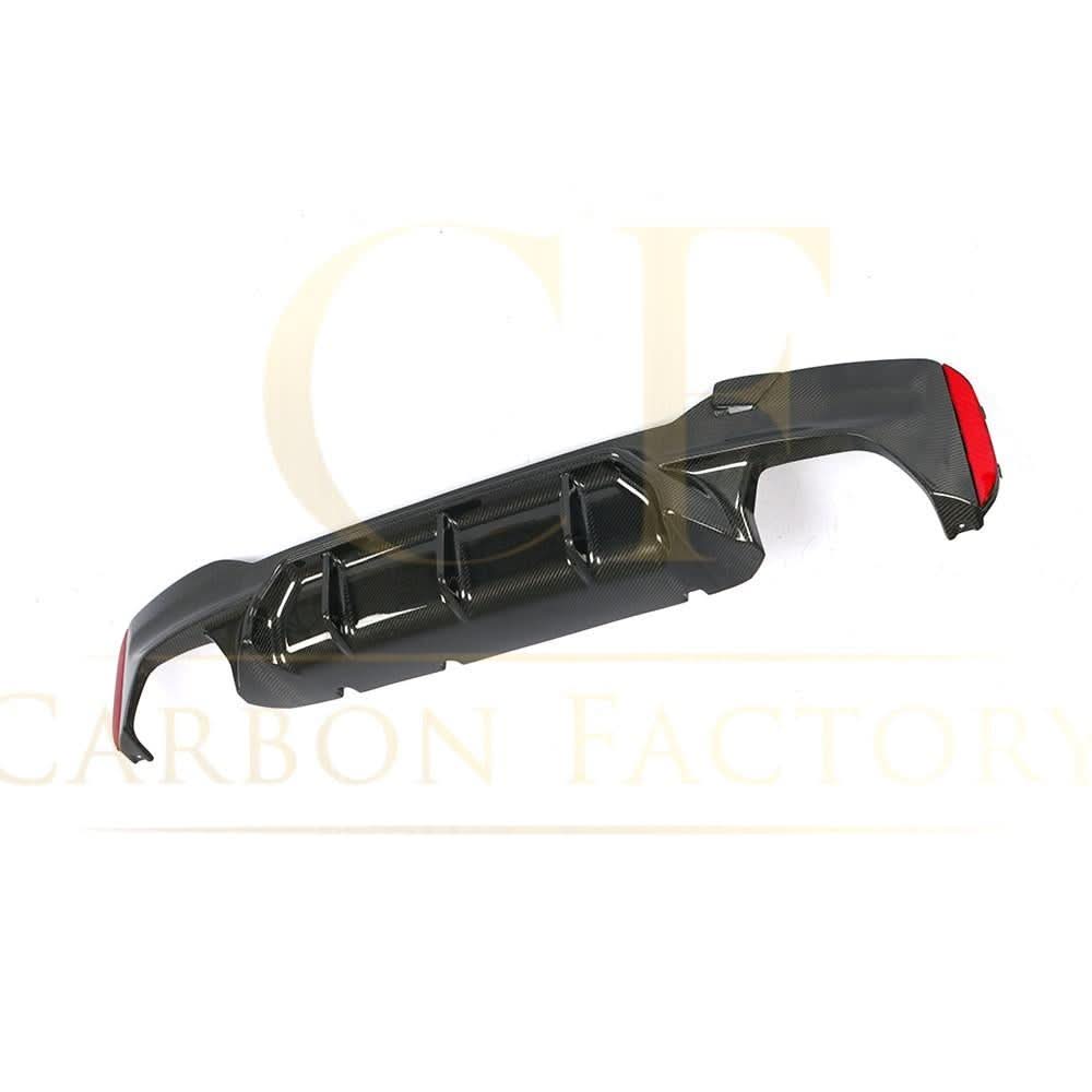 Carbon Fibre Rear Diffuser with Quad Exhaust Pipe for BMW G30 G31 5 Series M Sport 17-23