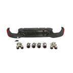 Carbon Fibre Rear Diffuser with Quad Exhaust Pipe for BMW G30 G31 5 Series M Sport 17-23