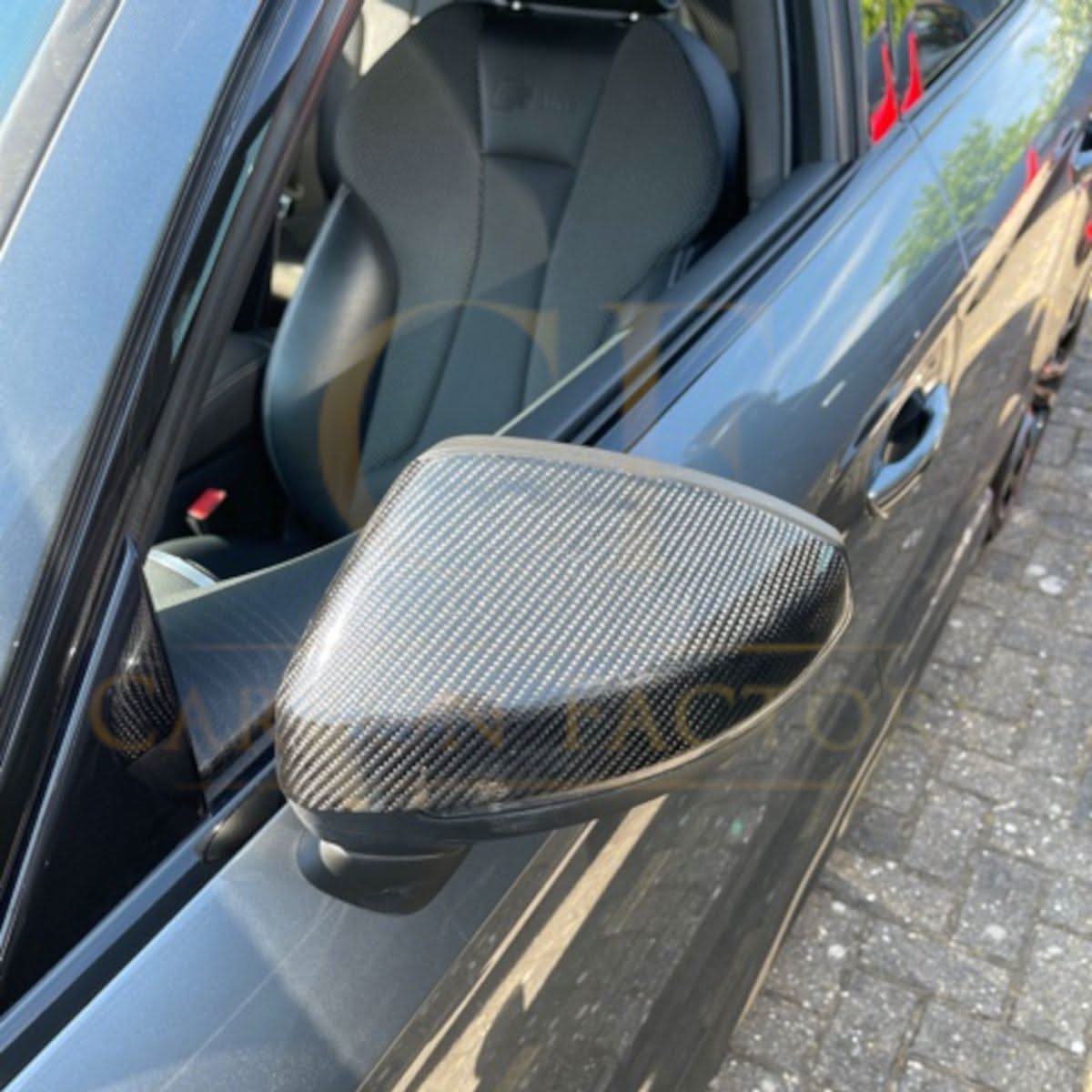 Carbon Fibre Replacement Mirror Covers for Audi 8V A3 S3 RS3 13-20