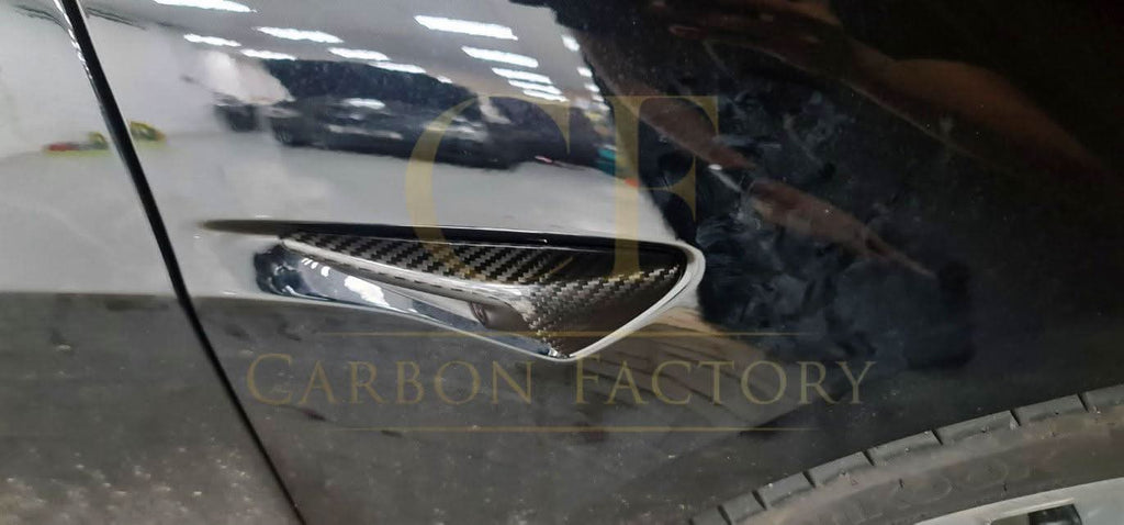 Carbon Fibre Side Fender Trims for Tesla Model 3 16-23