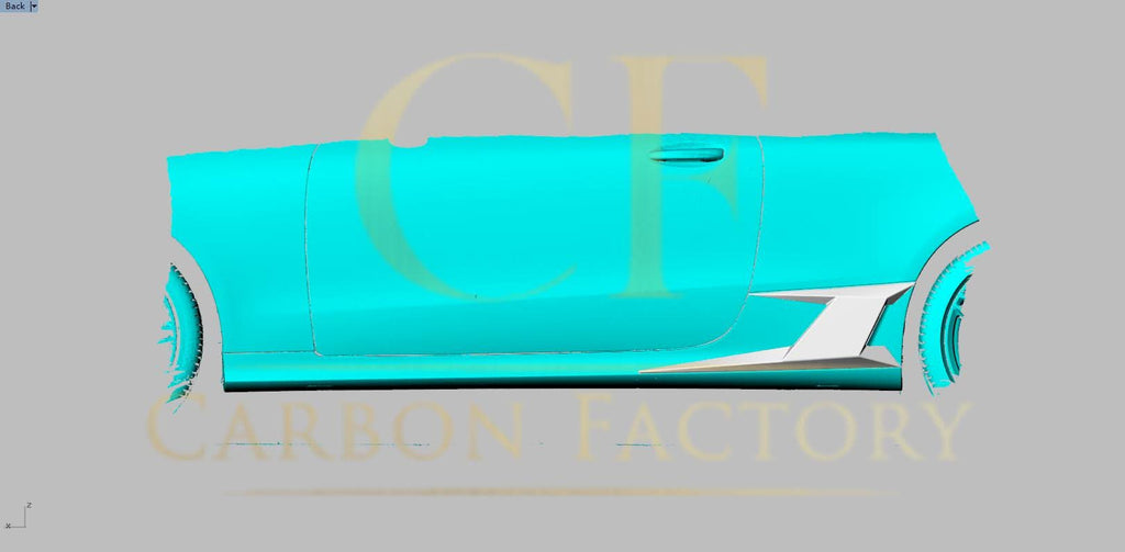Carbon Fibre Side Rear Trims for Mercedes C238 E Class Coupe 16-23