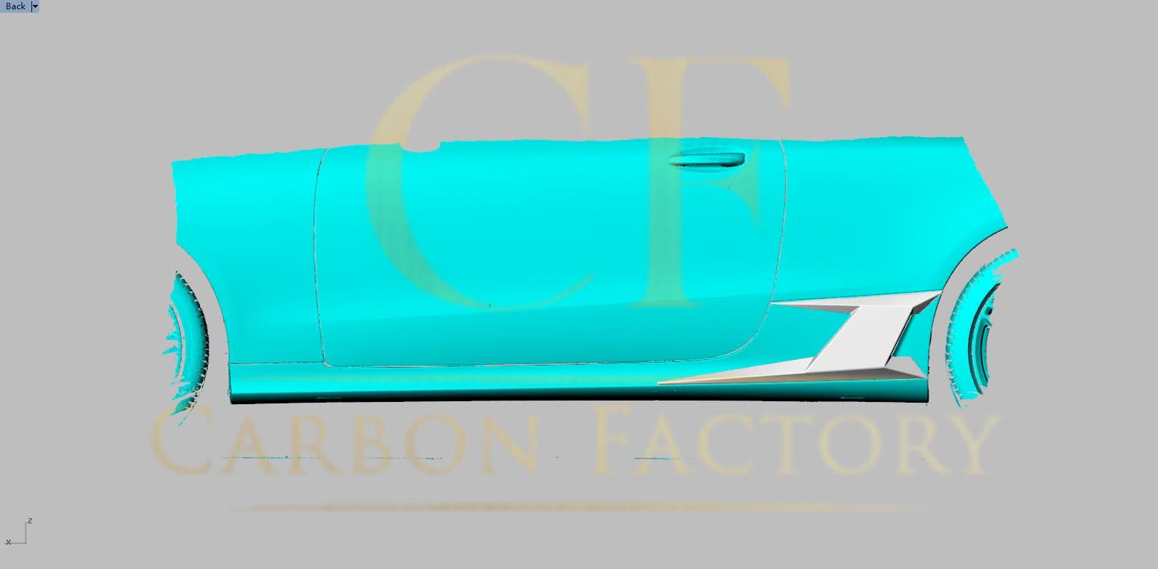Carbon Fibre Side Rear Trims for Mercedes C238 E Class Coupe 16-23