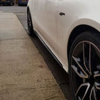 Carbon Fibre Side Skirts Trims for Mercedes C238 E Class Coupe 16-23