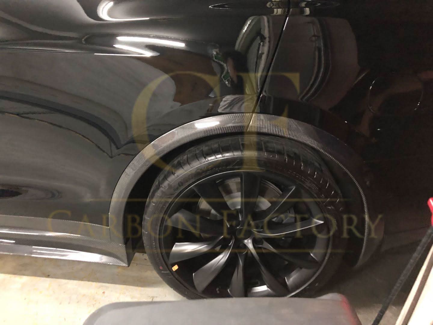Carbon Fibre Wheel Fender Arches for Tesla Model X 16-Present