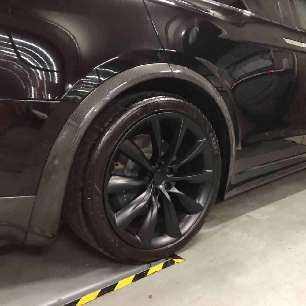 Carbon Fibre Wheel Fender Arches for Tesla Model X 16-Present