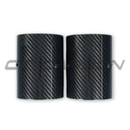 BMW F20/F21/F22/F23/F30/F31/F32/F33 CARBON EXHAUST TIPS - CHROME (SET OF 2)