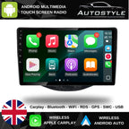 Citroen C1 Peugeot 108 Toyota Aygo Apple Carplay / Android Auto 9" Stereo Upgrade (2014-21)