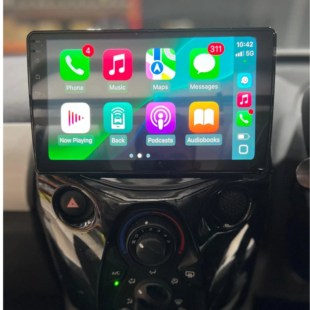 Citroen C1 Peugeot 108 Toyota Aygo Apple Carplay / Android Auto 9" Stereo Upgrade (2014-21)