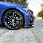 Competition Style Gloss Black Front Splitter for BMW 3 Series G20 G21 Pre-LCI 19-22