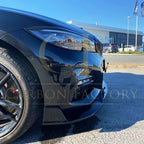 Competition Style Gloss Black Front Splitter for BMW 3 Series G20 G21 Pre-LCI 19-22