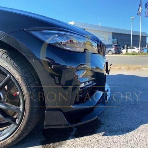 Competition Style Gloss Black Front Splitter for BMW 3 Series G20 G21 Pre-LCI 19-22