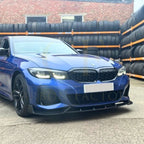 Competition Style Gloss Black Front Splitter for BMW 3 Series G20 G21 Pre-LCI 19-22