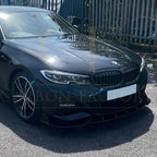 Competition Style Gloss Black Front Splitter for BMW 3 Series G20 G21 Pre-LCI 19-22
