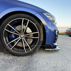 Competition Style Gloss Black Front Splitter for BMW 3 Series G20 G21 Pre-LCI 19-22