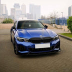 Competition Style Gloss Black Front Splitter for BMW 3 Series G20 G21 Pre-LCI 19-22