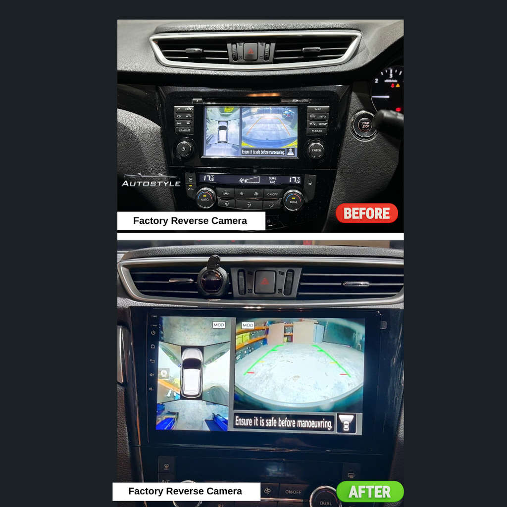 Nissan Qashqai / X-Trail Rogue T32 Apple Carplay / Android Auto 10" Stereo Upgrade (2013-20)