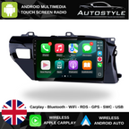 Toyota Hilux Apple Carplay / Android Auto 10" Stereo Upgrade