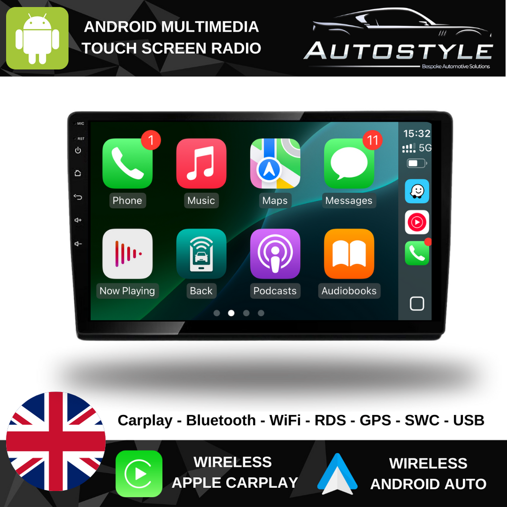 Fiat 500L Apple Carplay / Android Auto 10" Stereo Upgrade 2012-2022