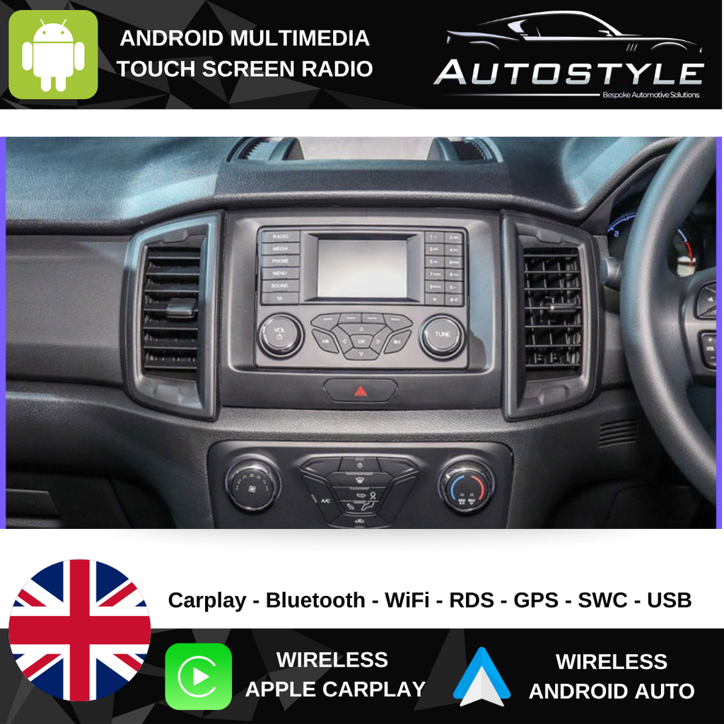 Ford Ranger Apple Carplay / Android Auto 9" Stereo Upgrade (2016-21)