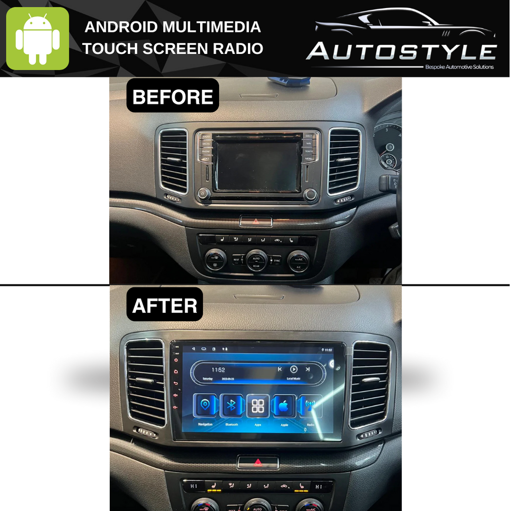 VW Sharan Apple Carplay / Android Auto 9" Stereo Upgrade