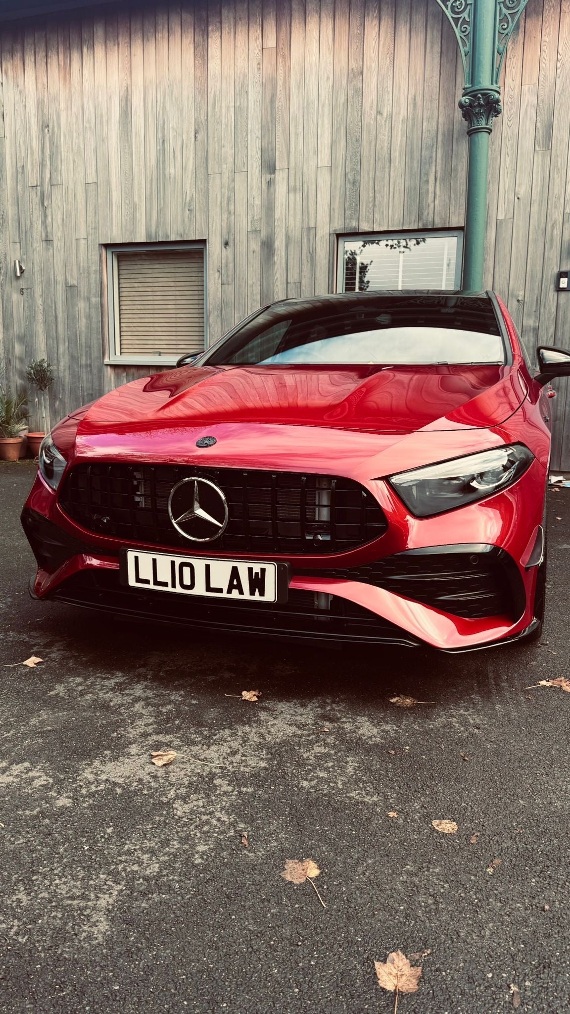 Mercedes W177A35 LCI Panamericana Grille Gloss Black & Chrome