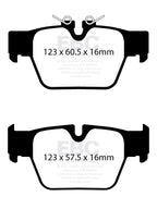 EBC Yellowstuff Rear Brake Pads BMW F40 M135i, F44 M235i, F39 X2 M35i & more DP42394R