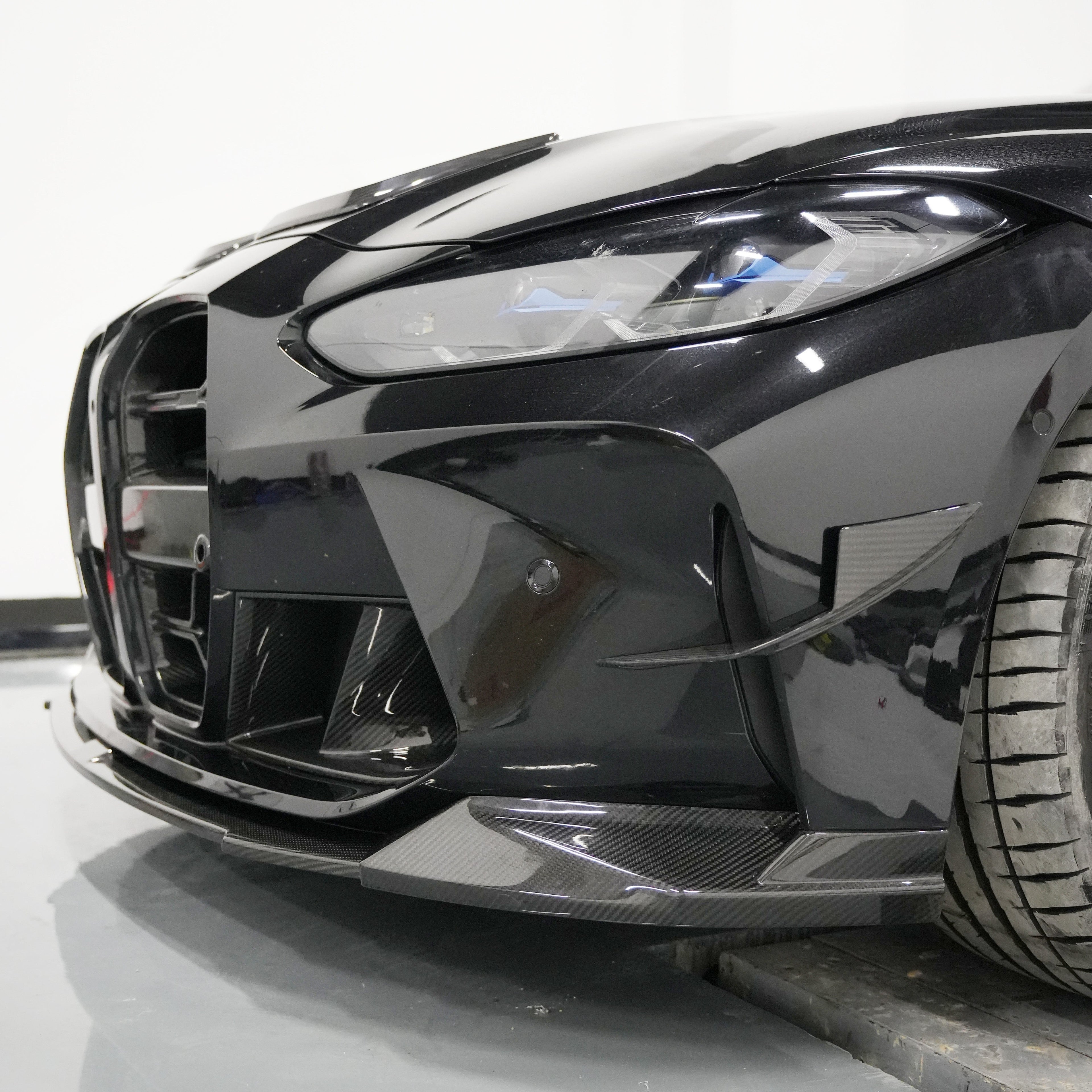 MAD Style Dry Carbon Fibre Front Canards for BMW G80 M3 G82 G83 M4 21-Present