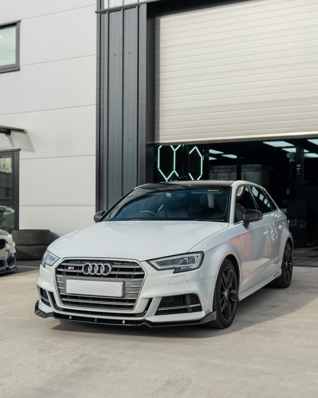 AUDI A3 S-LINE & S3 8V FACELIFT 2017-2020 GLOSS BLACK SPLITTER - V1