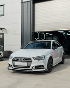 AUDI A3 S-LINE & S3 8V FACELIFT 2017-2020 GLOSS BLACK SPLITTER - V1