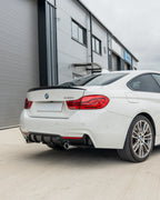 BMW 4 SERIES F32 GLOSS BLACK SPOILER - MP STYLE - BLAK BY CT CARBON