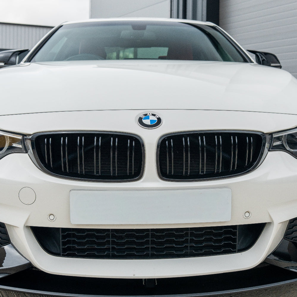 BMW M4 F82 / F83 & F32/F33/F36 4 SERIES DOUBLE SLAT BLACK GRILLES - BLAK BY CT CARBON
