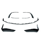 MERCEDES W206 2021+ C43 GLOSS BLACK FRONT SPLITTER - V1