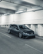 VW GOLF R MK7.5 EVO-1 GLOSS BLACK FRONT SPLITTER BY ZAERO (2017-2020)