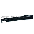 BMW F10/F18 5 SERIES PRE-LCI GLOSS BLACK TWIN LEFT DIFFUSER - V2
