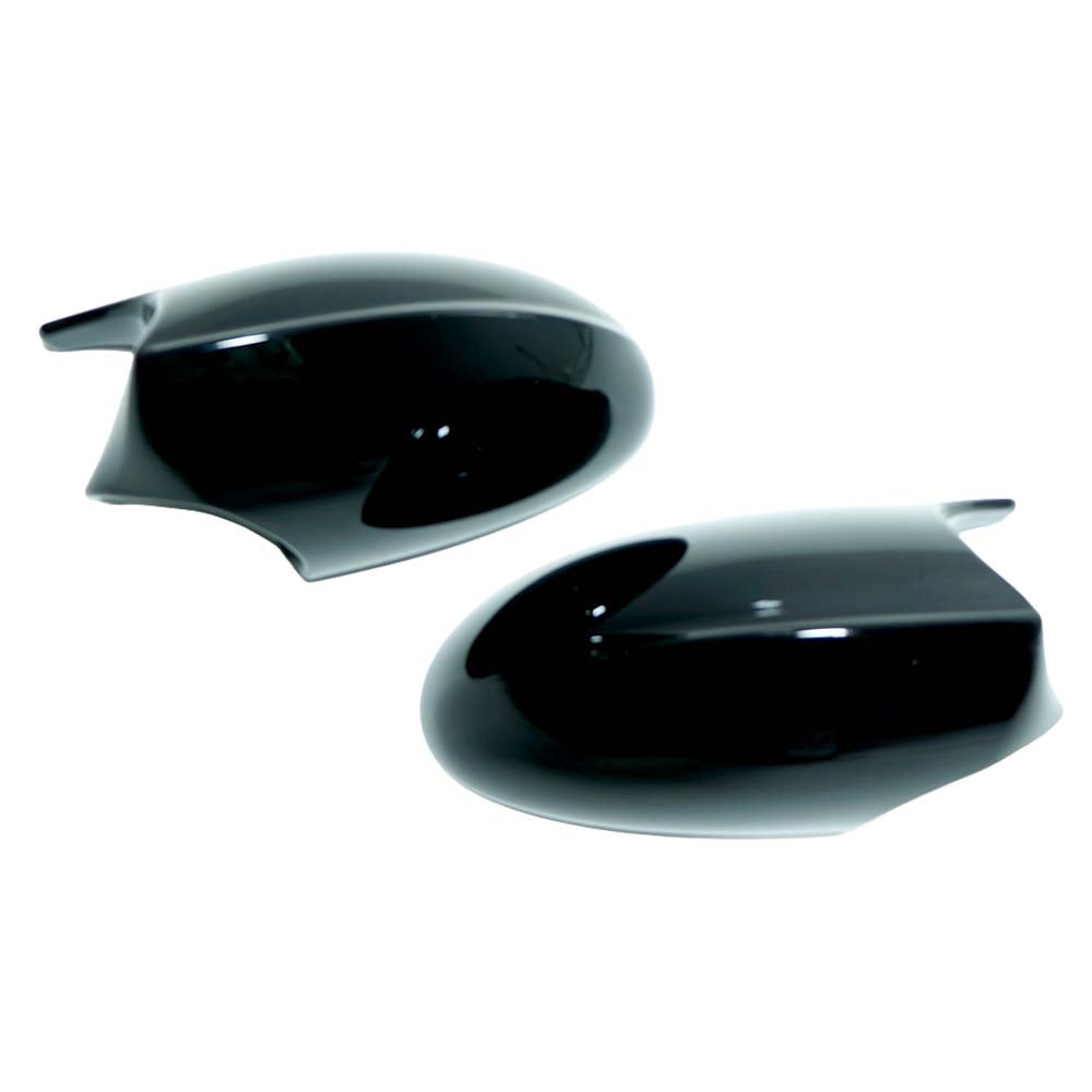 BMW 1 & 3 SERIES E82/E83/E87/E88/E90/E91/E92/E93 2011-2013 LCI GLOSS BLACK MIRROR CAP REPLACEMENTS