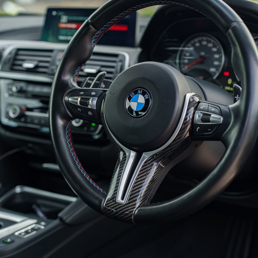 BMW Fxx M CAR CARBON FIBRE STEERING WHEEL TRIM
