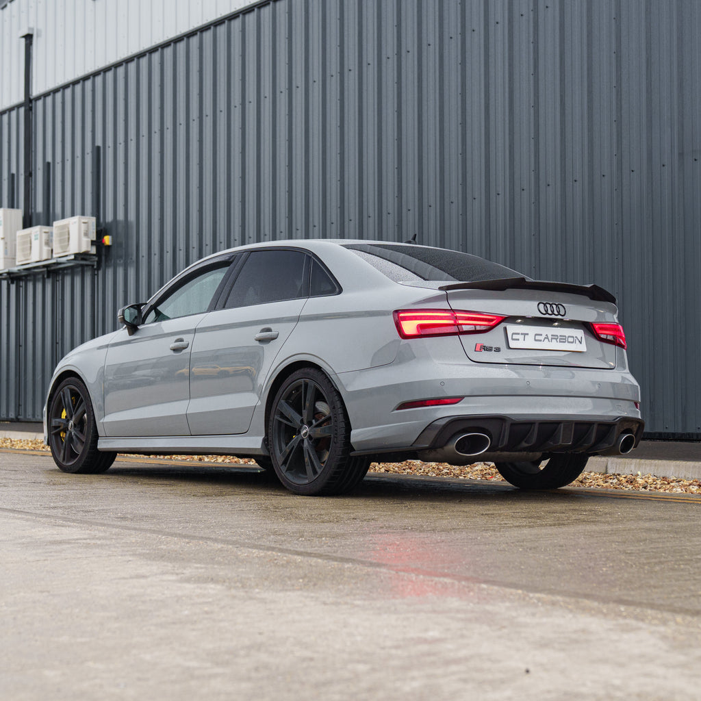 AUDI RS3 8V SALOON REAR CARBON DIFFUSER WITH DTM LIGHT