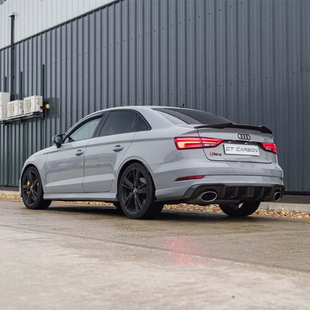 AUDI RS3 8V SALOON REAR CARBON DIFFUSER WITH DTM LIGHT