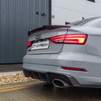 AUDI RS3 8V SALOON REAR CARBON DIFFUSER WITH DTM LIGHT
