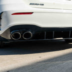 MERCEDES A-CLASS W177 2018-CURRENT GLOSS BLACK QUAD TIP DIFFUSER