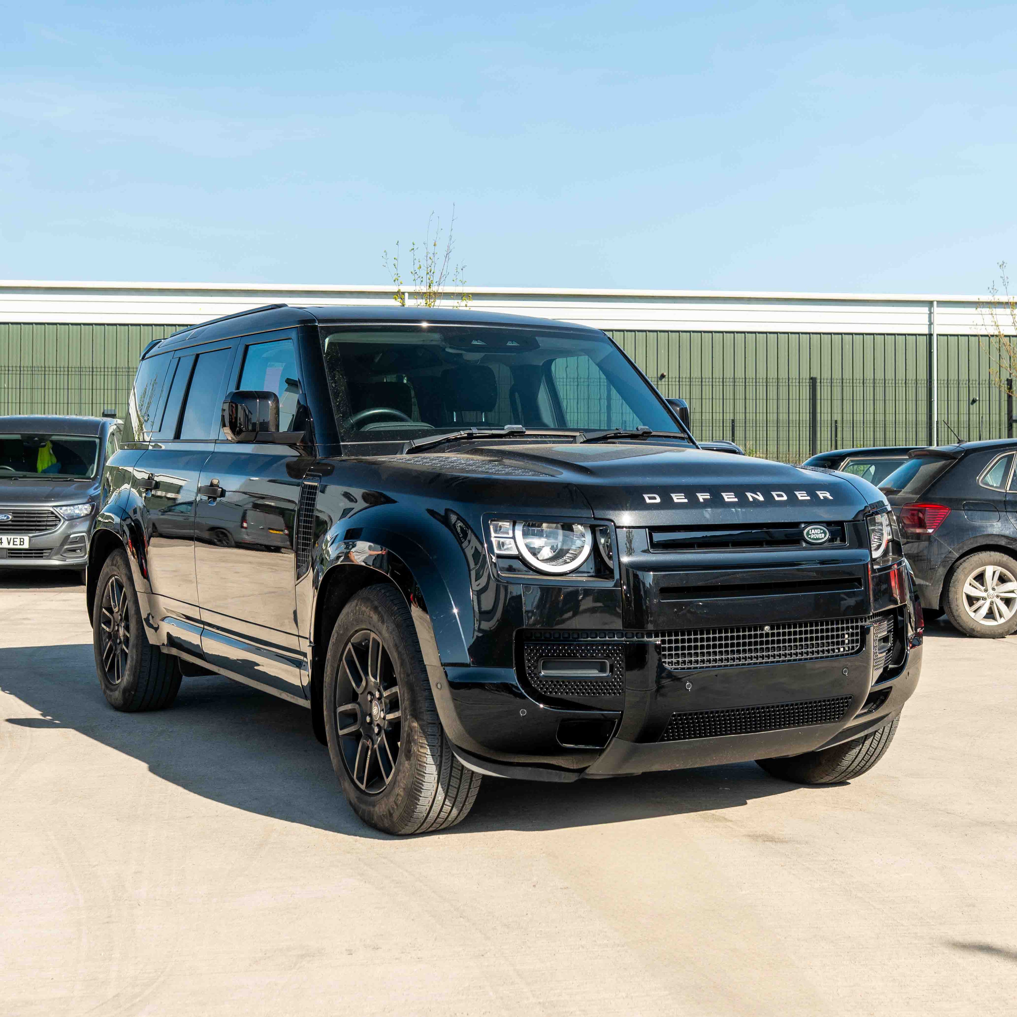 LAND ROVER DEFENDER L663 110 & 90 FRONT AND REAR GLOSS BLACK MIDDLE TRIM PACK