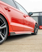 AUDI A3/S3/RS3 8V SALOON CARBON FIBRE SIDE SKIRTS V2