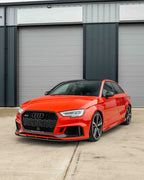 AUDI A3/S3/RS3 8V SALOON CARBON FIBRE SIDE SKIRTS V2