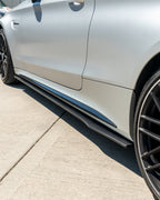 MERCEDES W205 C63 & C63S COUPE 2DR & SALOON 4DR CARBON SIDE SKIRTS V1