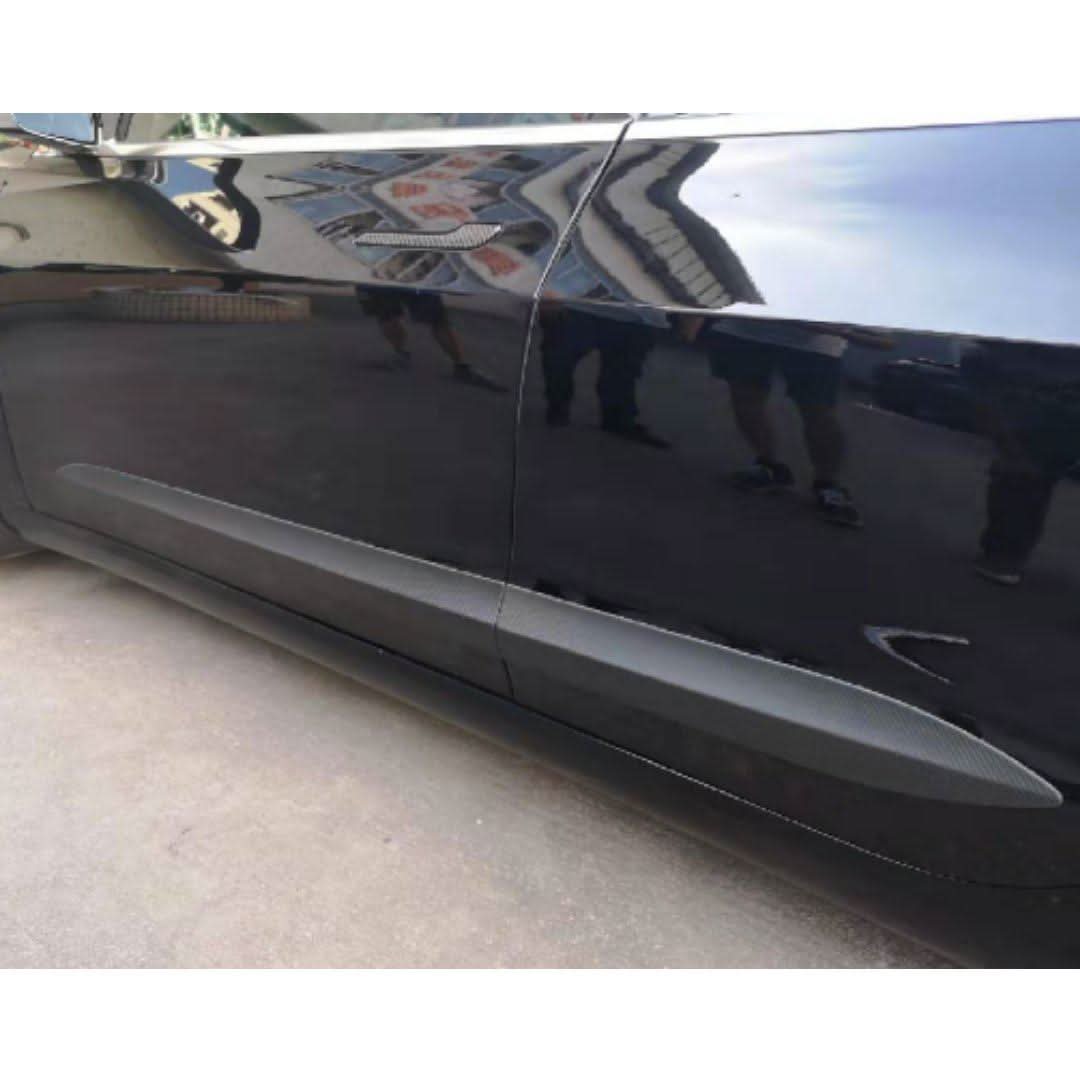 Dry Carbon Door Line Trims Covers (4 Pieces) for Tesla Model 3 16-23