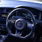 Volkswagen Golf MK7 / MK7.5 GTI / GTD / R-Line / R Carbon Fibre Steering Wheel (CUSTOM / 2013 - 2020 Models)
