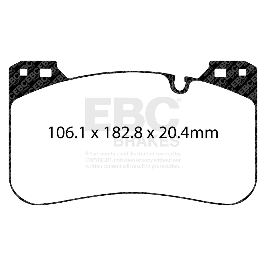 EBC Bluestuff Front Brake Pads For BMW F90 M5, F92 M8, F95 X5M & F96 X6M (5000 Series Track Day Set DP52331NDX)