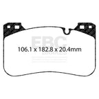 EBC Bluestuff Front Brake Pads For BMW F90 M5, F92 M8, F95 X5M & F96 X6M (5000 Series Track Day Set DP52331NDX)