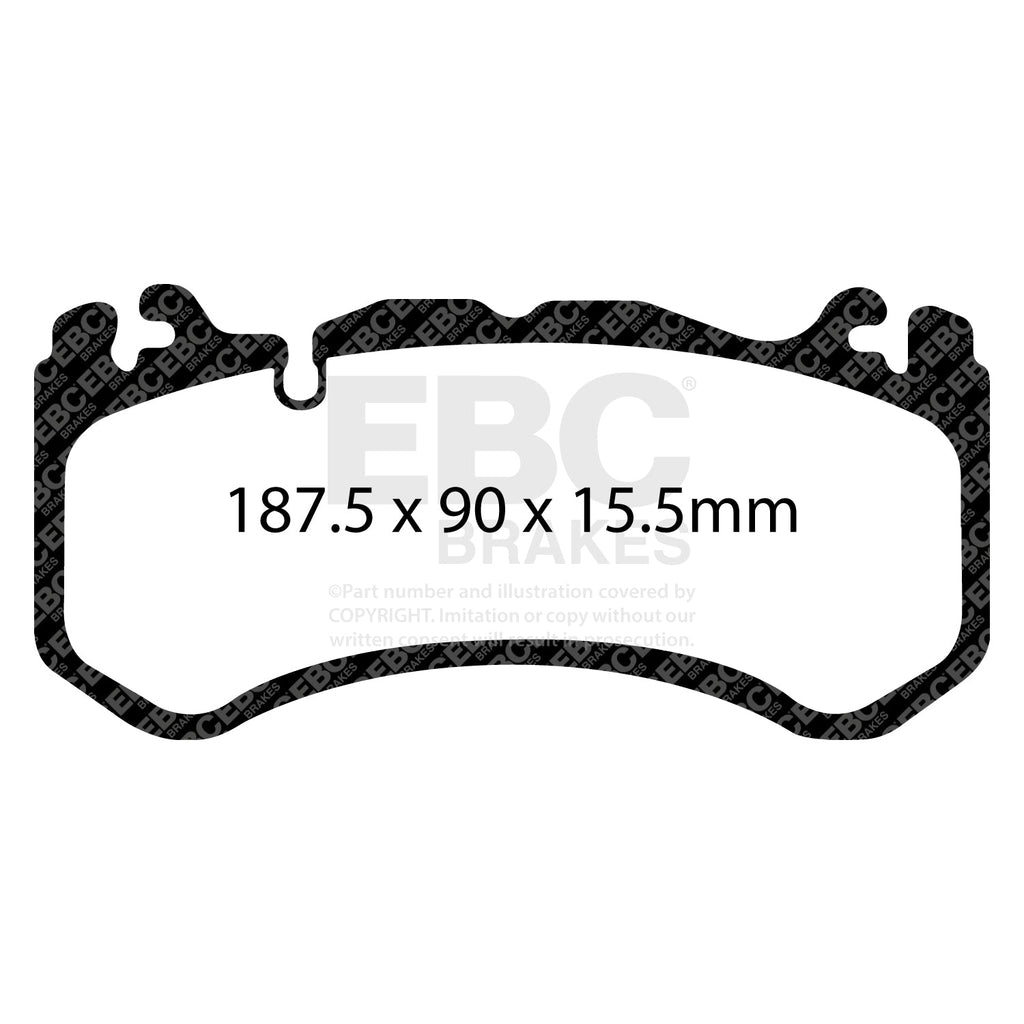 EBC Bluestuff NDX Front Brake Pads For Mercedes AMG Vehicles (C63, E63, AMG GT & more) DP51939NDX