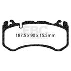 EBC Bluestuff NDX Front Brake Pads For Mercedes AMG Vehicles (C63, E63, AMG GT & more) DP51939NDX